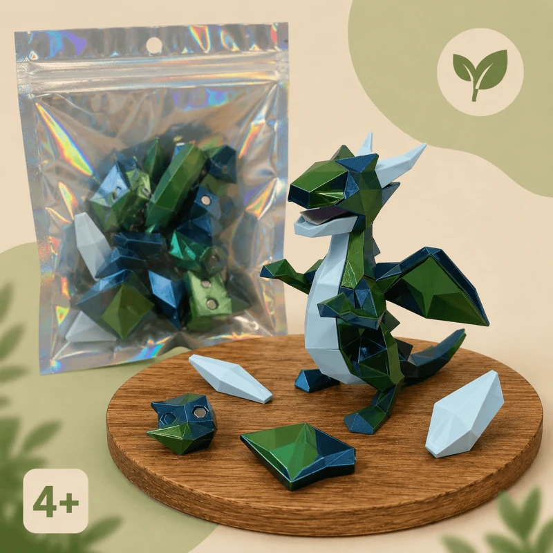 Магнитный 3D-конструктор «Дракон»