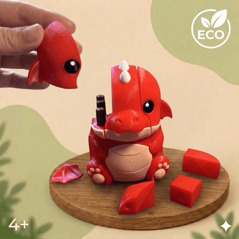 3D-конструктор-головоломка «Дракон» на підставці 
